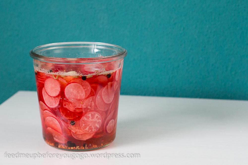 Rezeptbild: Süß-sauer eingelegte Radieschen