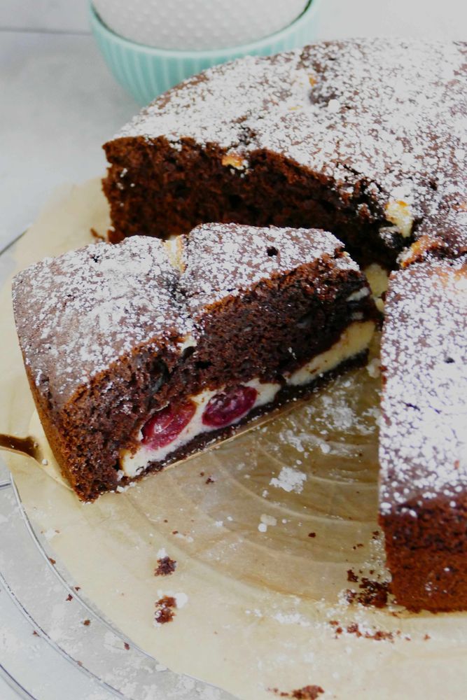 Rezeptbild: Torta Nua – Italienischer Schokoladenkuchen mit Ricottafüllung