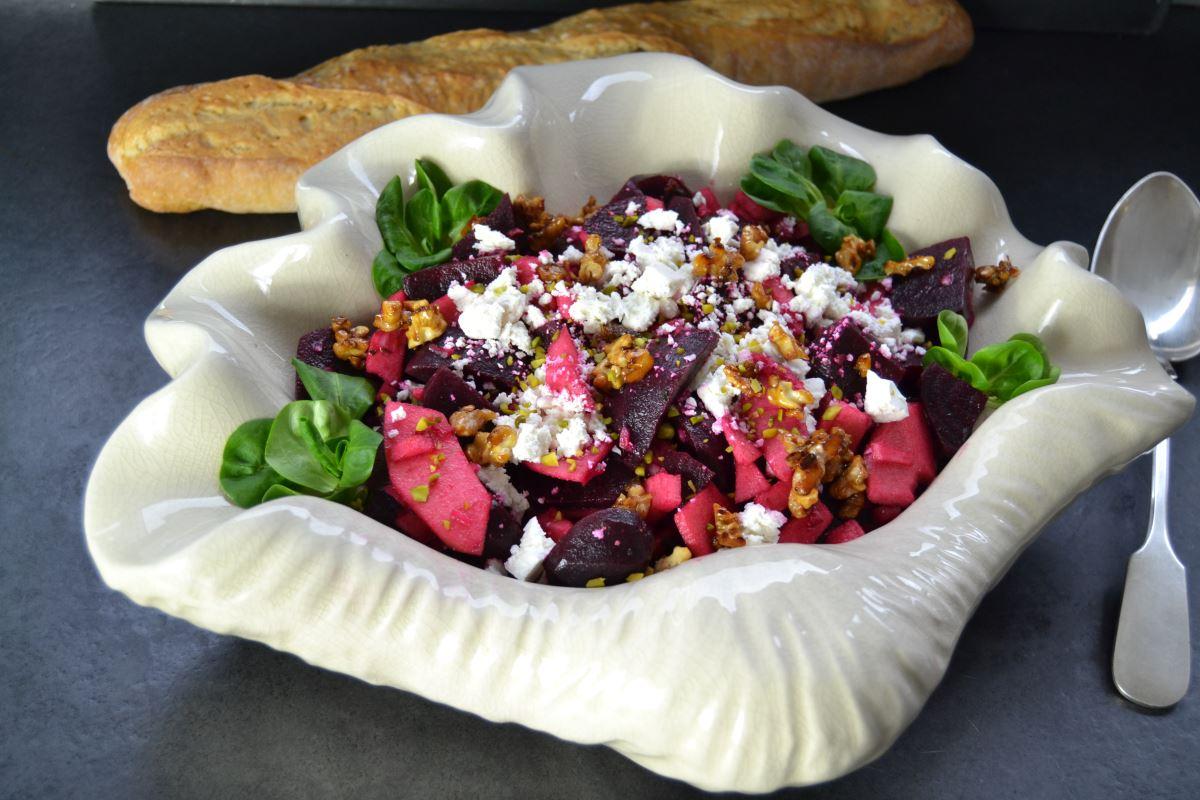 Rezeptbild: Rote Bete Apfel Salat nach Jamie Oliver 