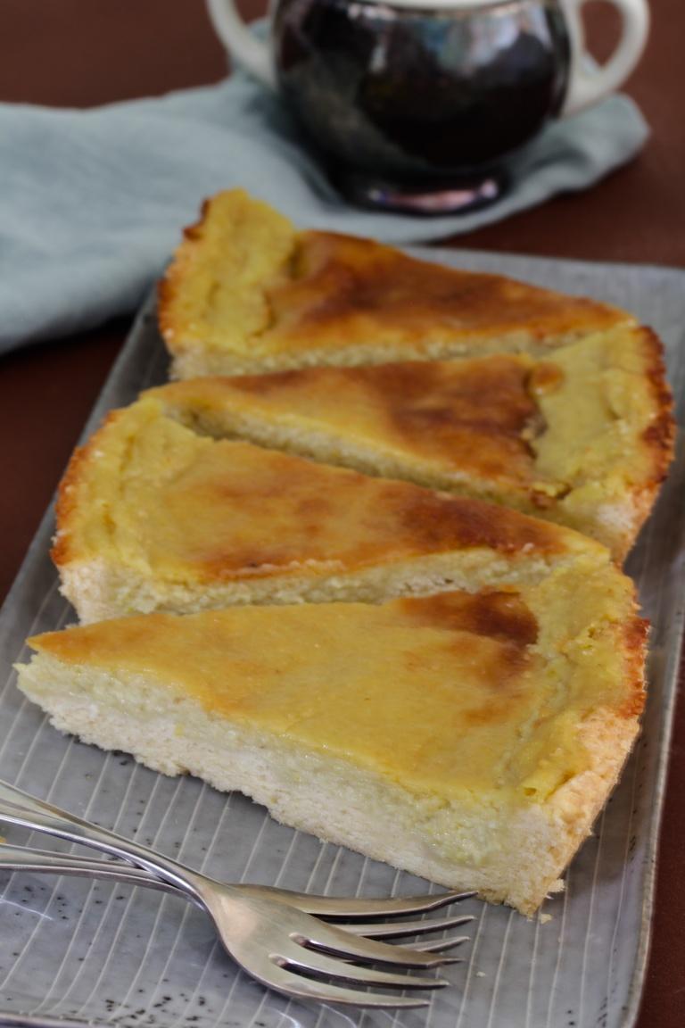 Rezeptbild: Mandel-Rosen-Tarte (vegan)
