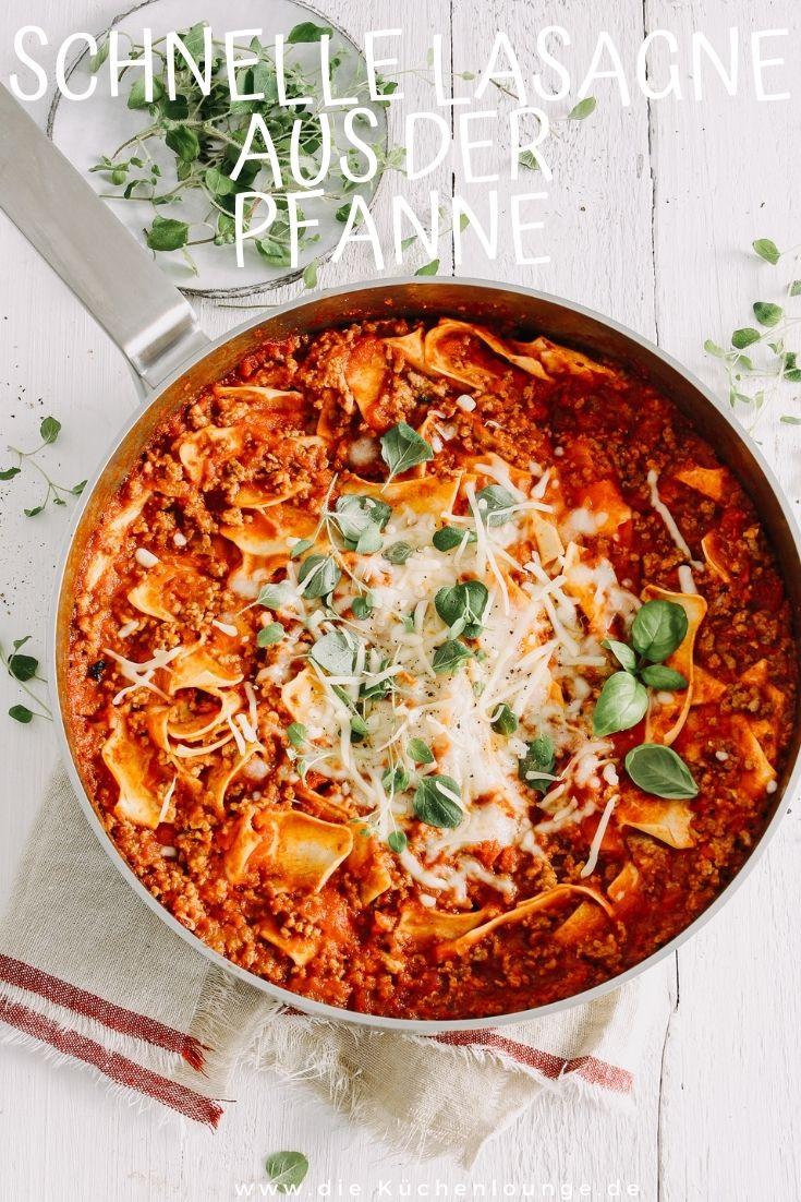 Rezeptbild: Schnelle Lasagne aus der Pfanne
