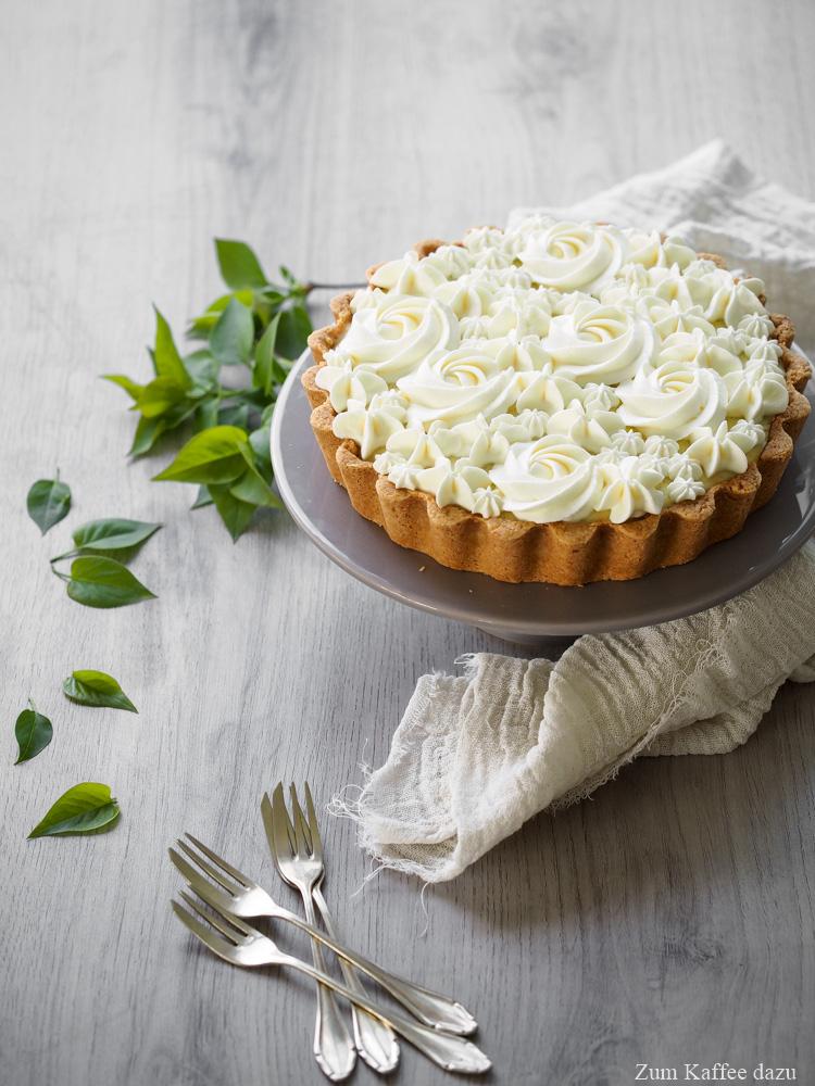 Rezeptbild: Rhabarber-Tarte mit Vanille