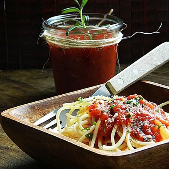 Rezeptbild: Spaghetti Tomatensoße