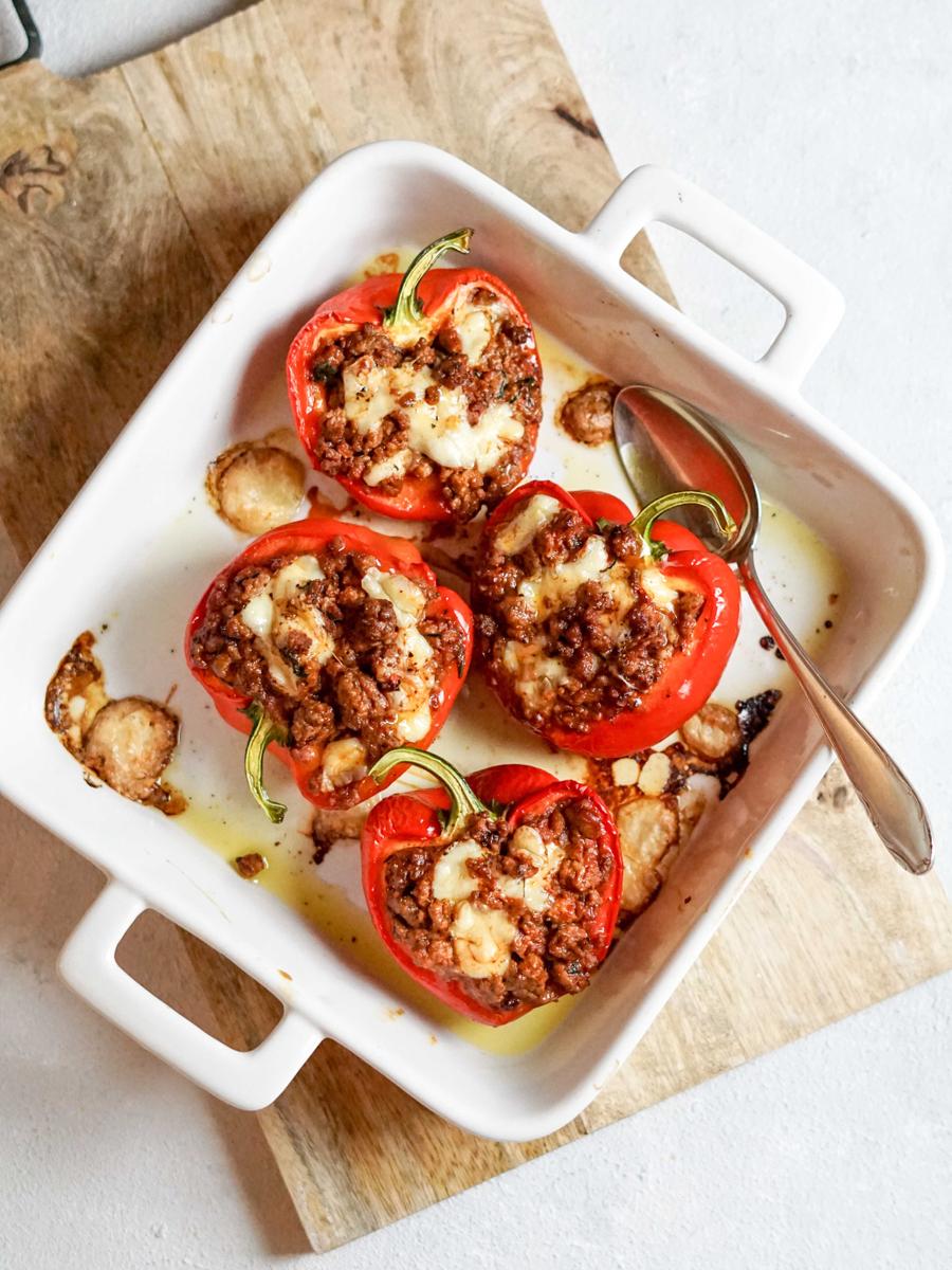 Rezeptbild: gefüllte Paprika lecker und gesund