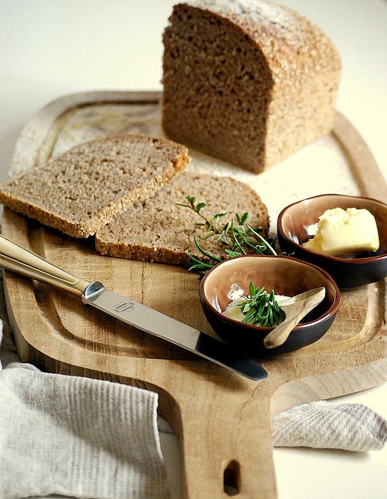 Rezeptbild: Vollkorn Dinkel Leinsam Brot
