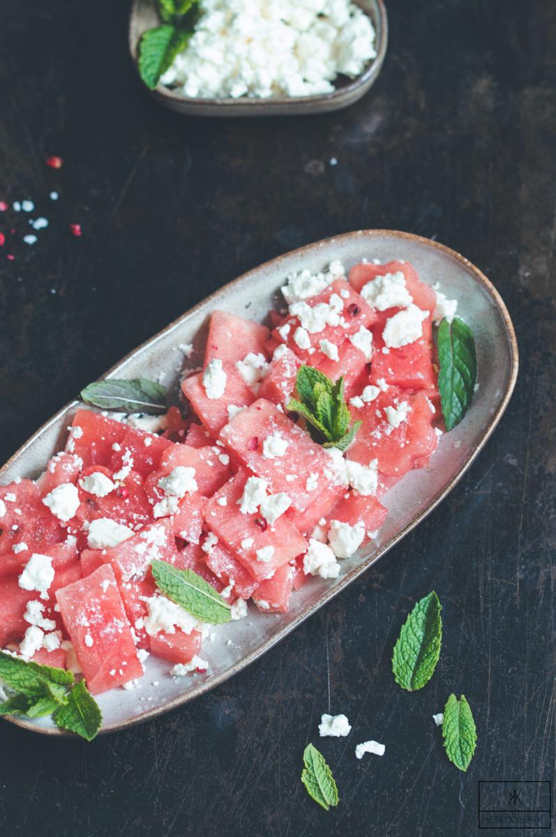 Rezeptbild: Wassermelonen Feta Salat