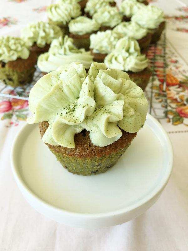 Rezeptbild: Matcha-Schoko Cupcakes