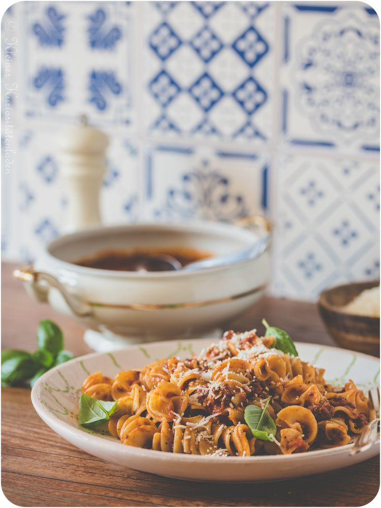 Rezeptbild: Fusilli mit Bratwurstragù