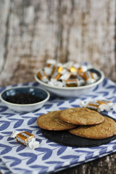 Rezeptbild: Karamel & Schokoladen Cookies selbermachen