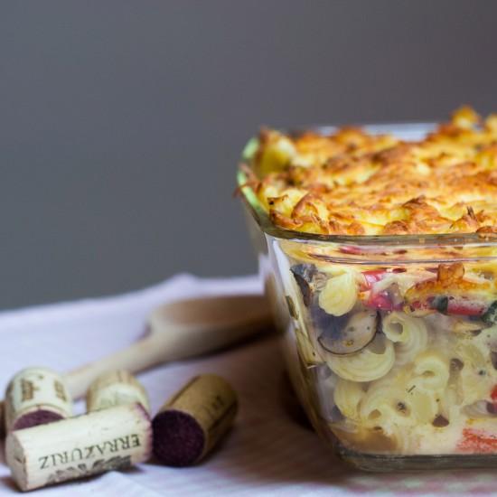 Rezeptbild: Pilz-Nudel-Gratin