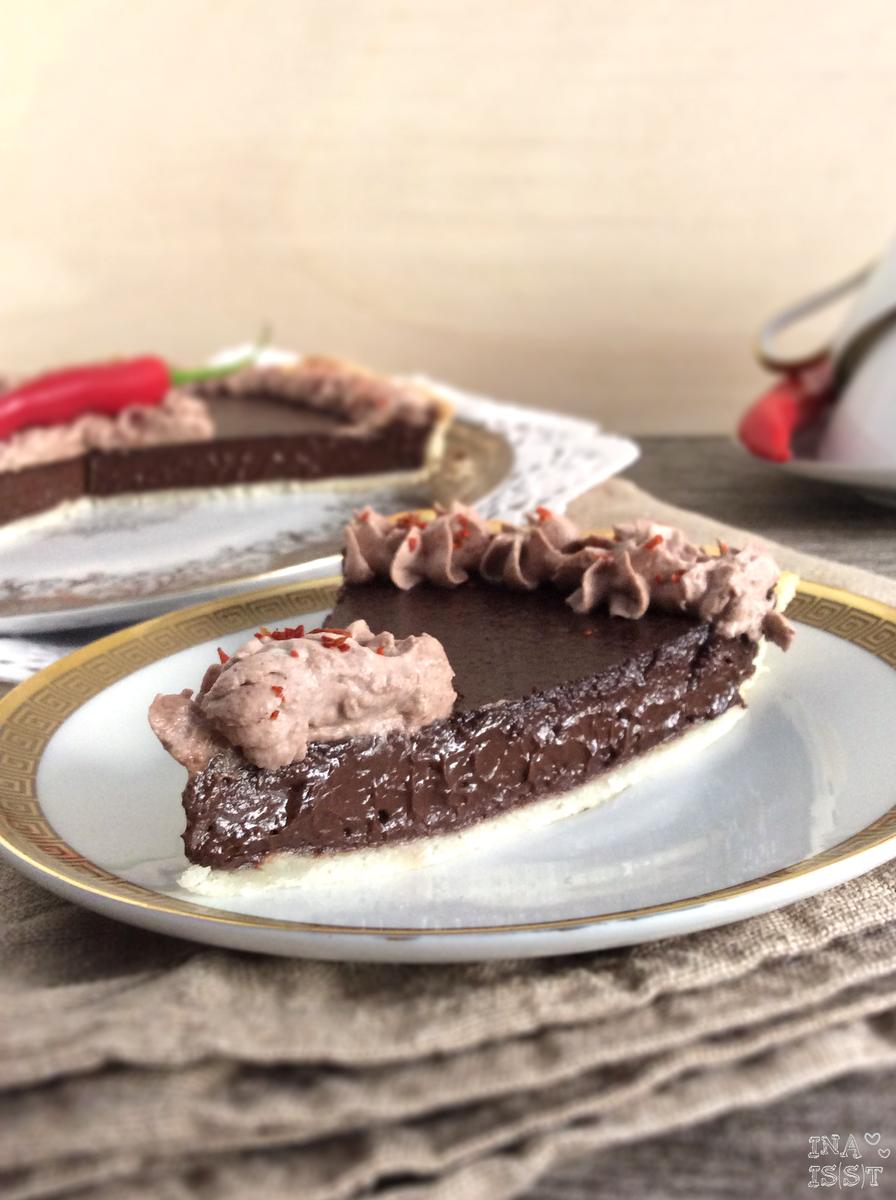 Rezeptbild: Schokoladen-Chili-Tarte