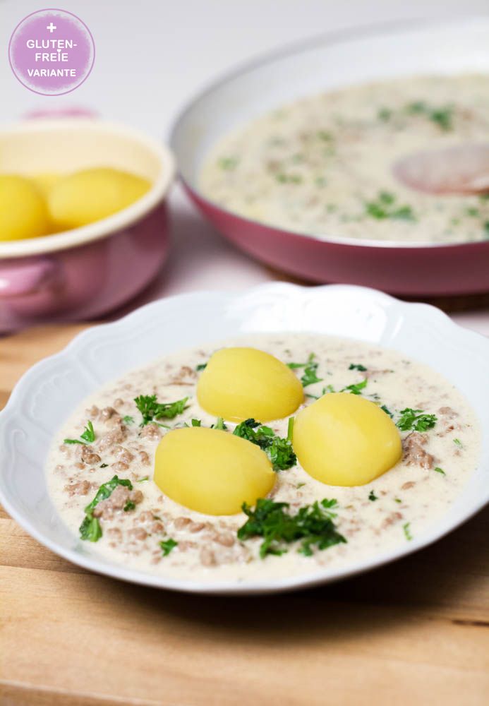 Rezeptbild: Hack-Käse-Topf mit Kartoffeln