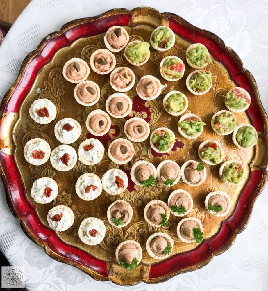 Rezeptbild: Fingerfood Körbchen mit verschiedenen Füllungen
