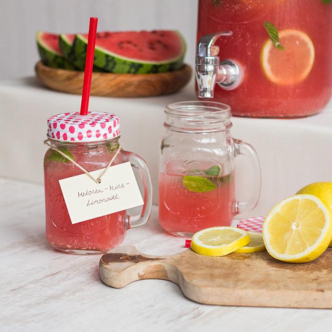 Rezeptbild: Melonen-Minz-Limonade