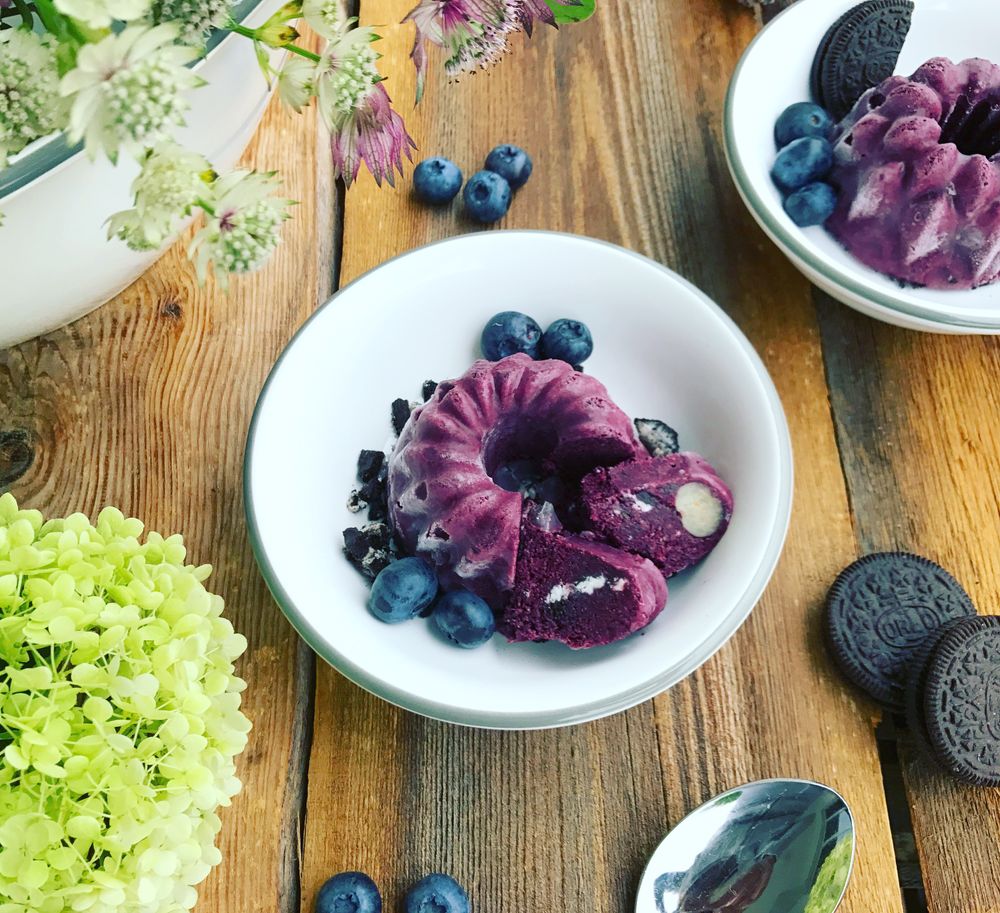 Rezeptbild: Heidelbeer Oreo Nicecream