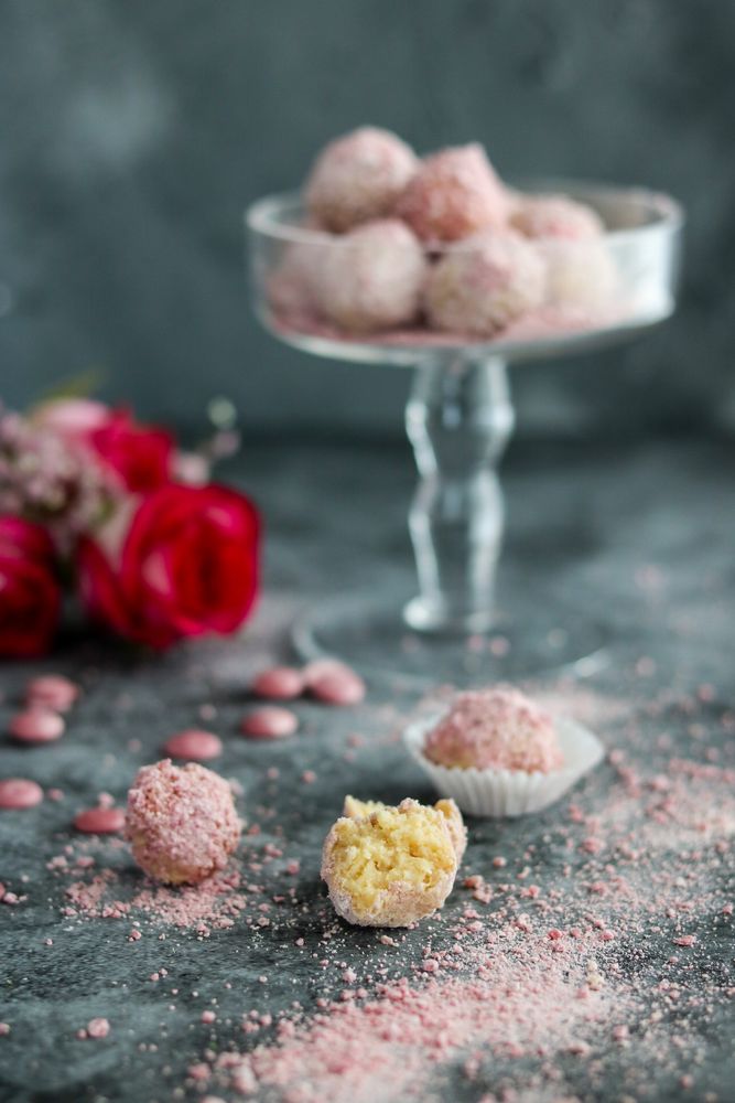 Rezeptbild: Baileys Pralinen mit Ruby Schokolade