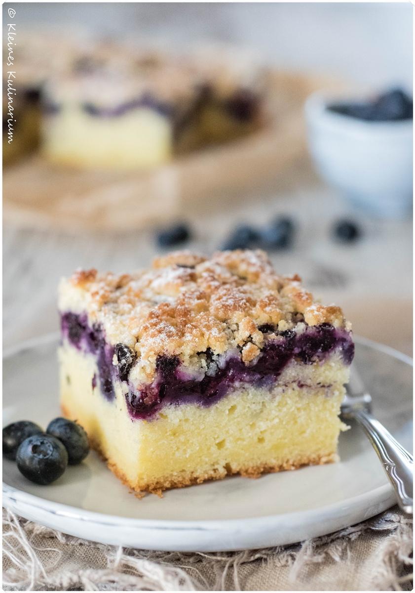 Rezeptbild: Blaubeer-Buttermilch-Kuchen mit Streuseln