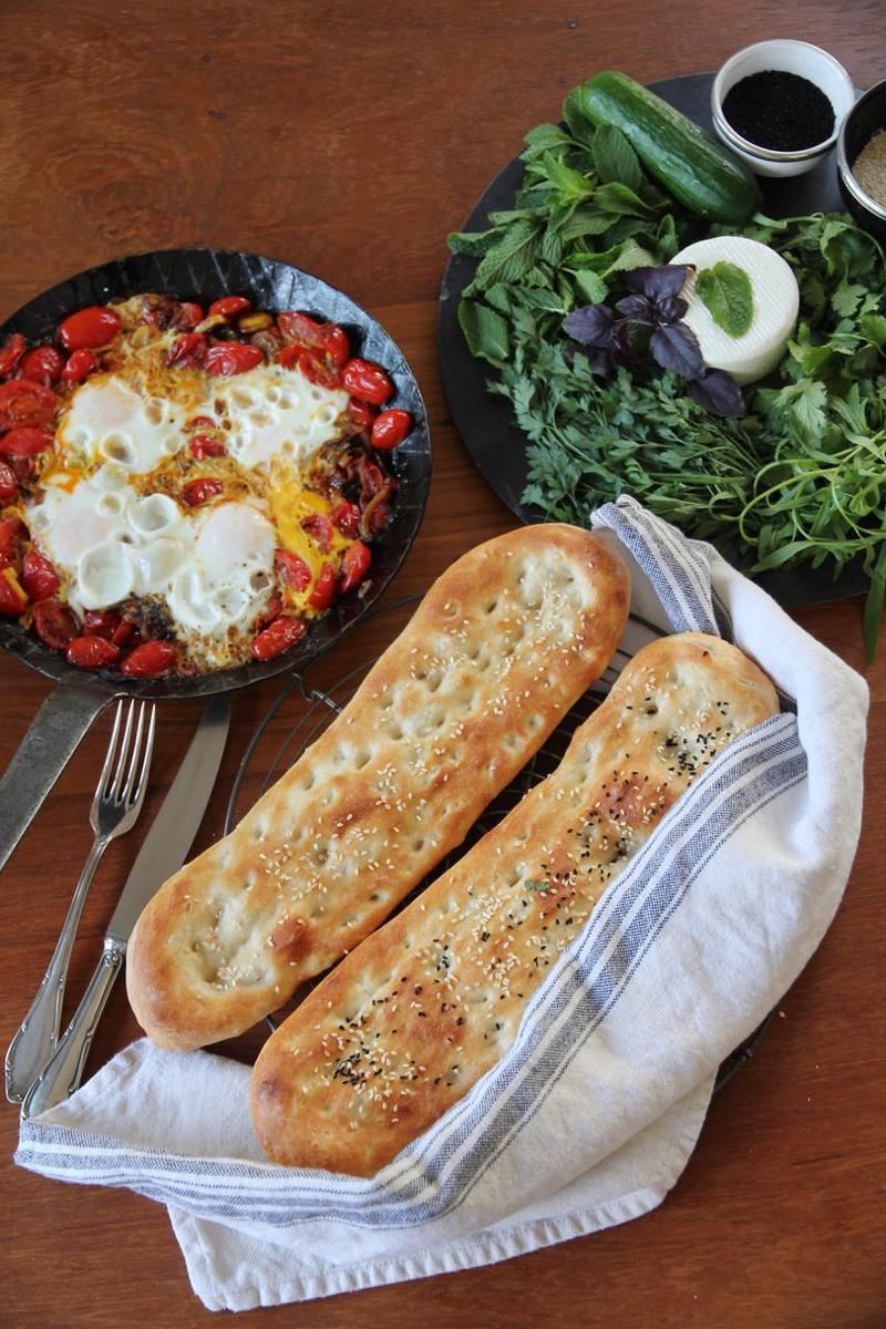 Rezeptbild: Nan-e Barbari - persisches Fladenbrot 