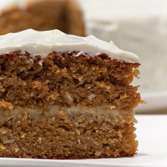 Rezeptbild: Carrot Cake mit Ananas und Orange Curd