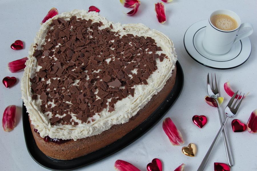 Rezeptbild: Schokolade-Preiselbeer-Torte