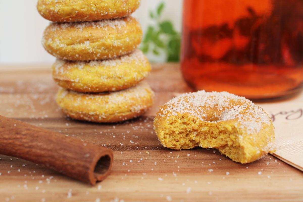 Rezeptbild: Mini Kürbis Donuts