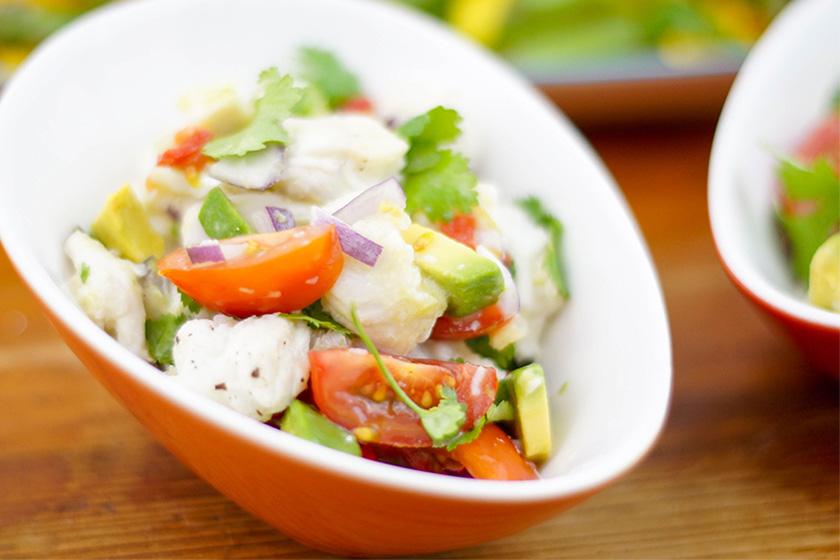 Rezeptbild: Ceviche mit einem Hauch von Kokosnuss