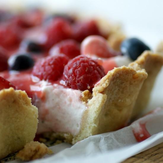 Rezeptbild: Beerentarte mit Mascarponecreme