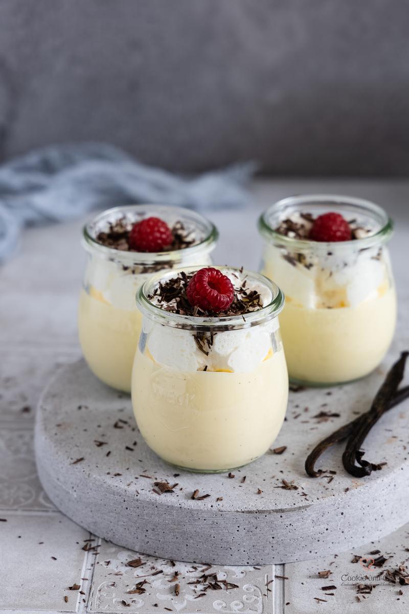 Rezeptbild: Eierlikör Dessert mit weißer Schokolade | Eierlikör Mousse