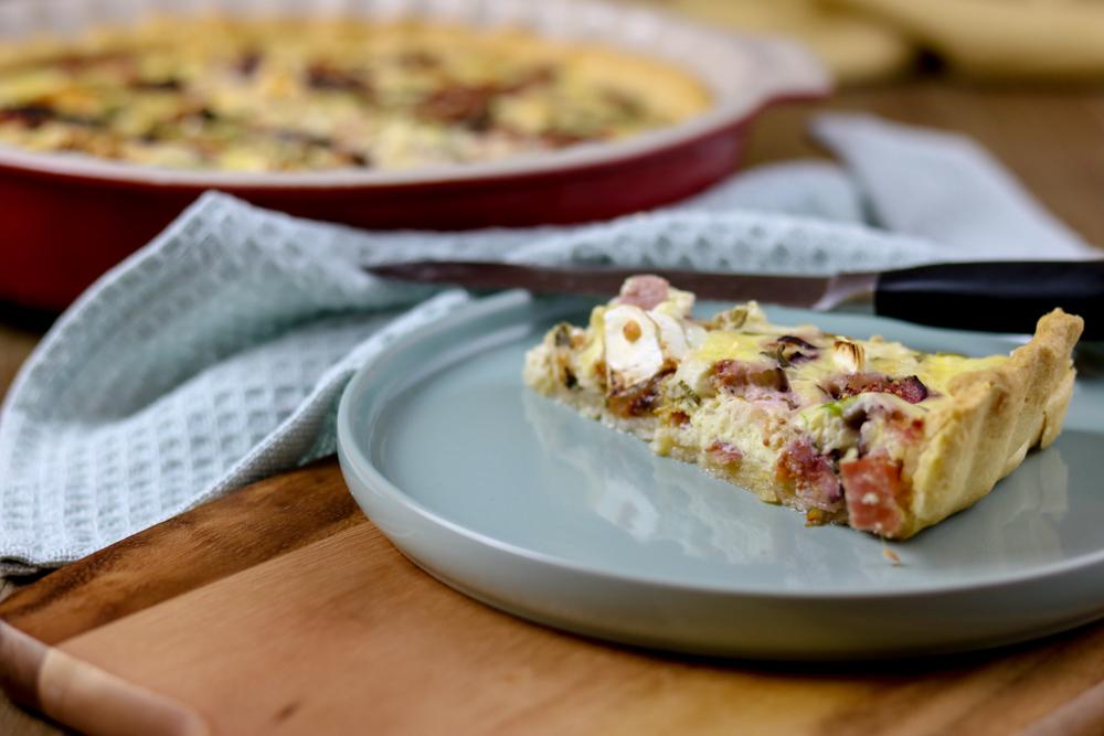Rezeptbild: Ziegenkäse-Feigen Quiche