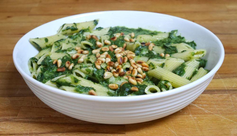 Rezeptbild: Spinat-Nudeln