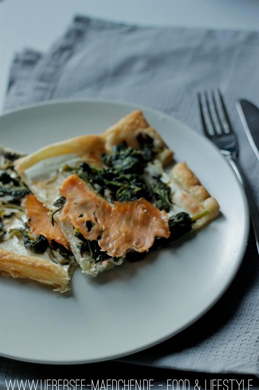 Rezeptbild: Spinat-Lachs auf Blätterteig