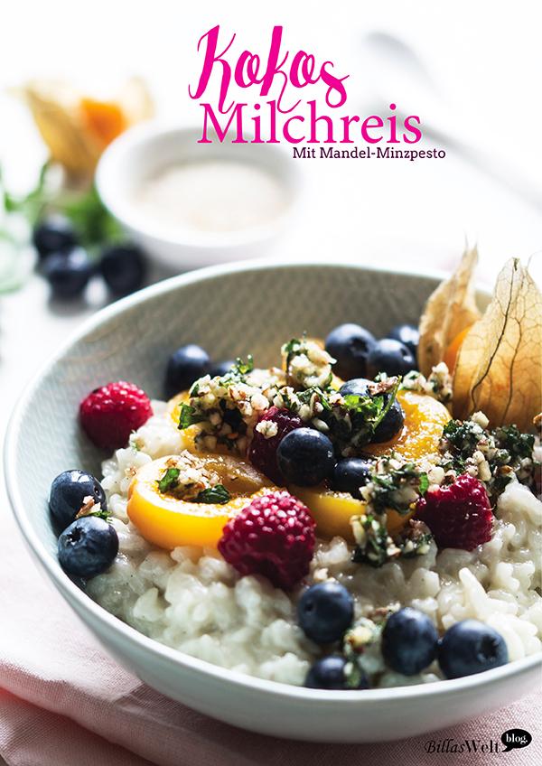 Rezeptbild: Kokos-Milchreis mit Minzpesto