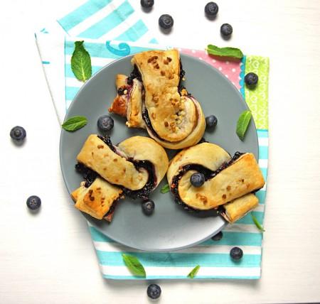 Rezeptbild: Blaubeerschleifen