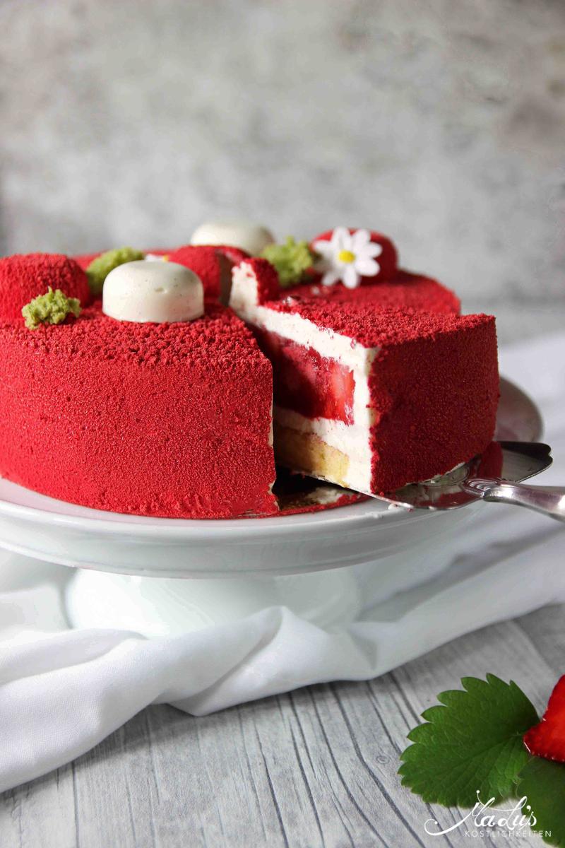 Rezeptbild: Erdbeer-Vanille Torte - Fraisier