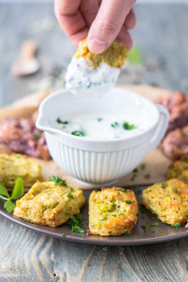 Rezeptbild: Blumenkohl Fingerfood mit Käse