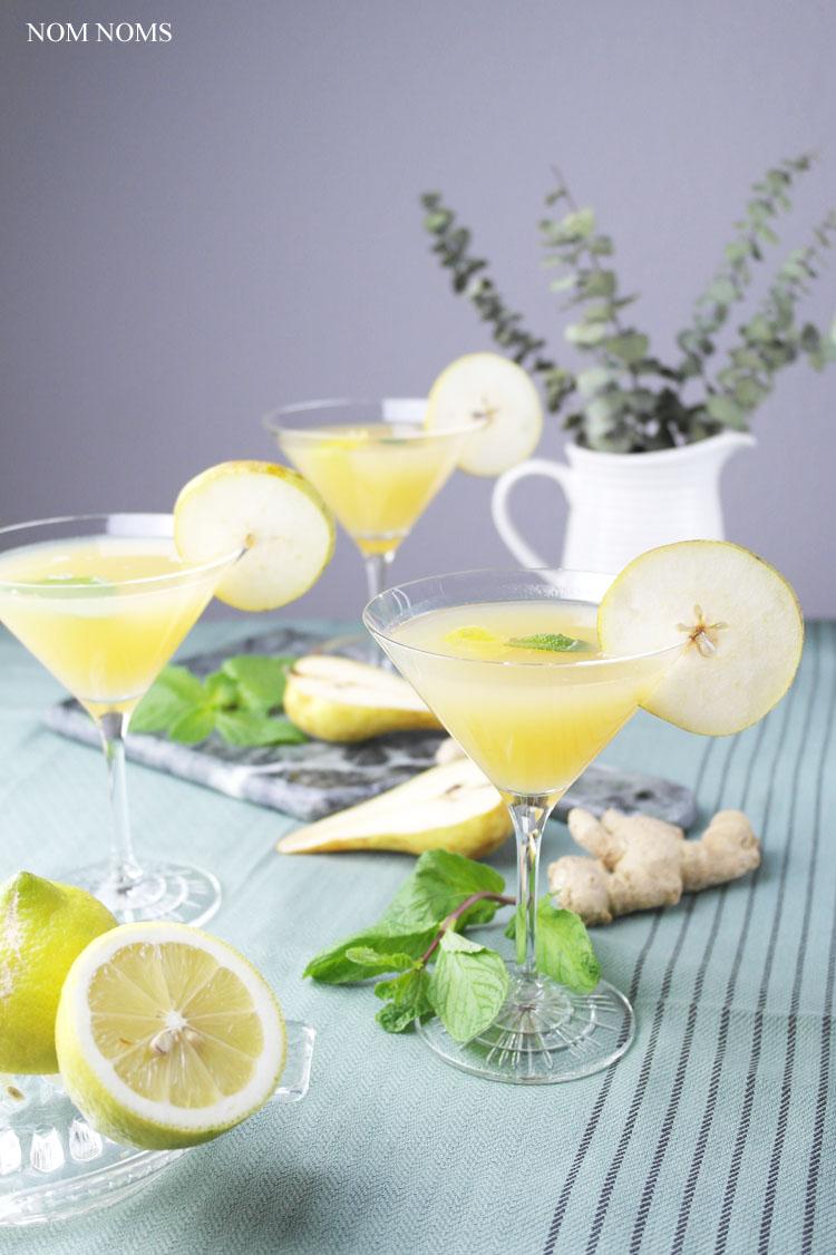 Rezeptbild: birnen gin martini mit ingwer