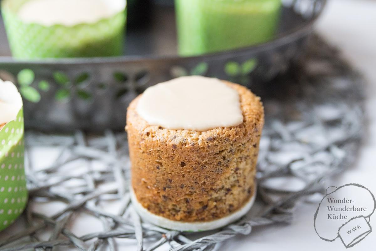 Rezeptbild: Baileysmuffins mit Baileysglasur 