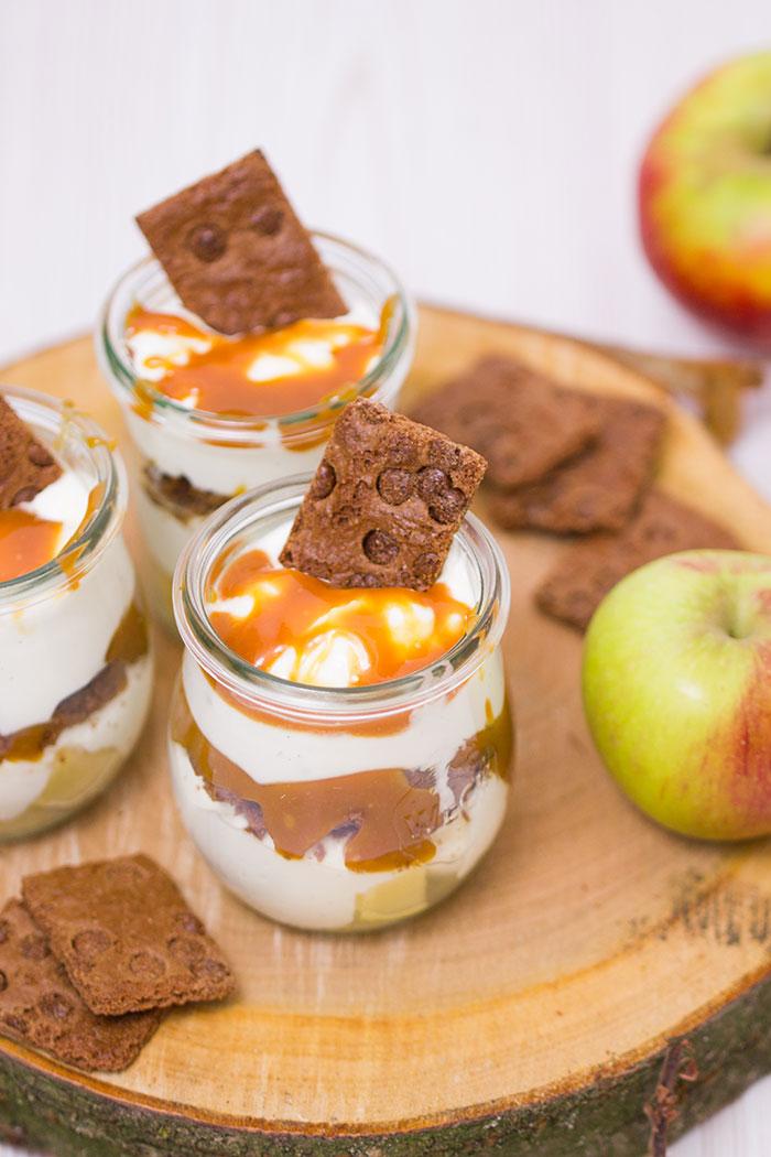 Rezeptbild: Apfel-Karamell-Dessert