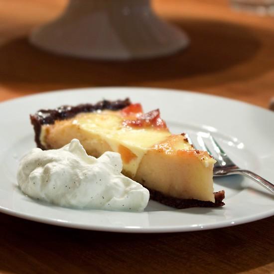 Rezeptbild: Apfel-Quitten-Tarte mit Vanillesahne