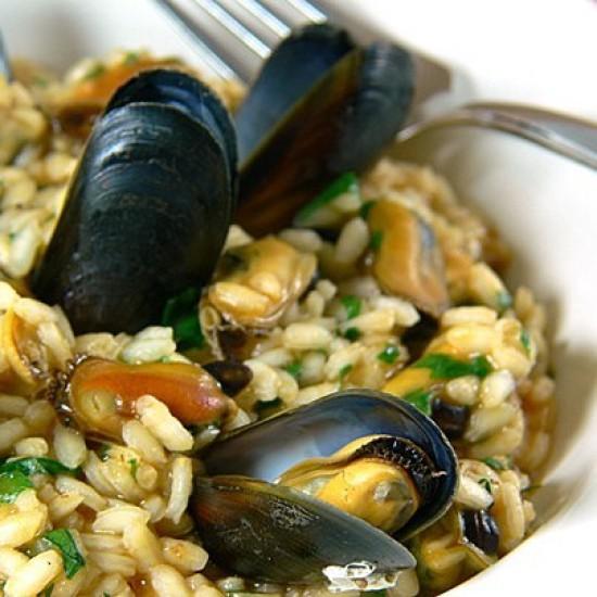 Rezeptbild: Risotto mit Miesmuscheln