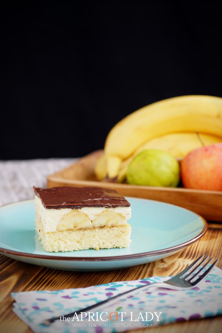 Rezeptbild: herrlich cremige Bananenschnitte