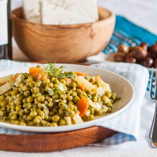 Rezeptbild: Erbsen Ladera mit einem Hauch Zitrone