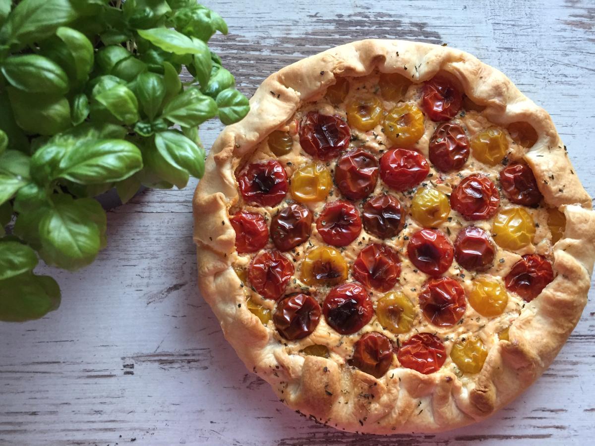 Rezeptbild: Quiche mit Tomaten, Ricotta & Bresso