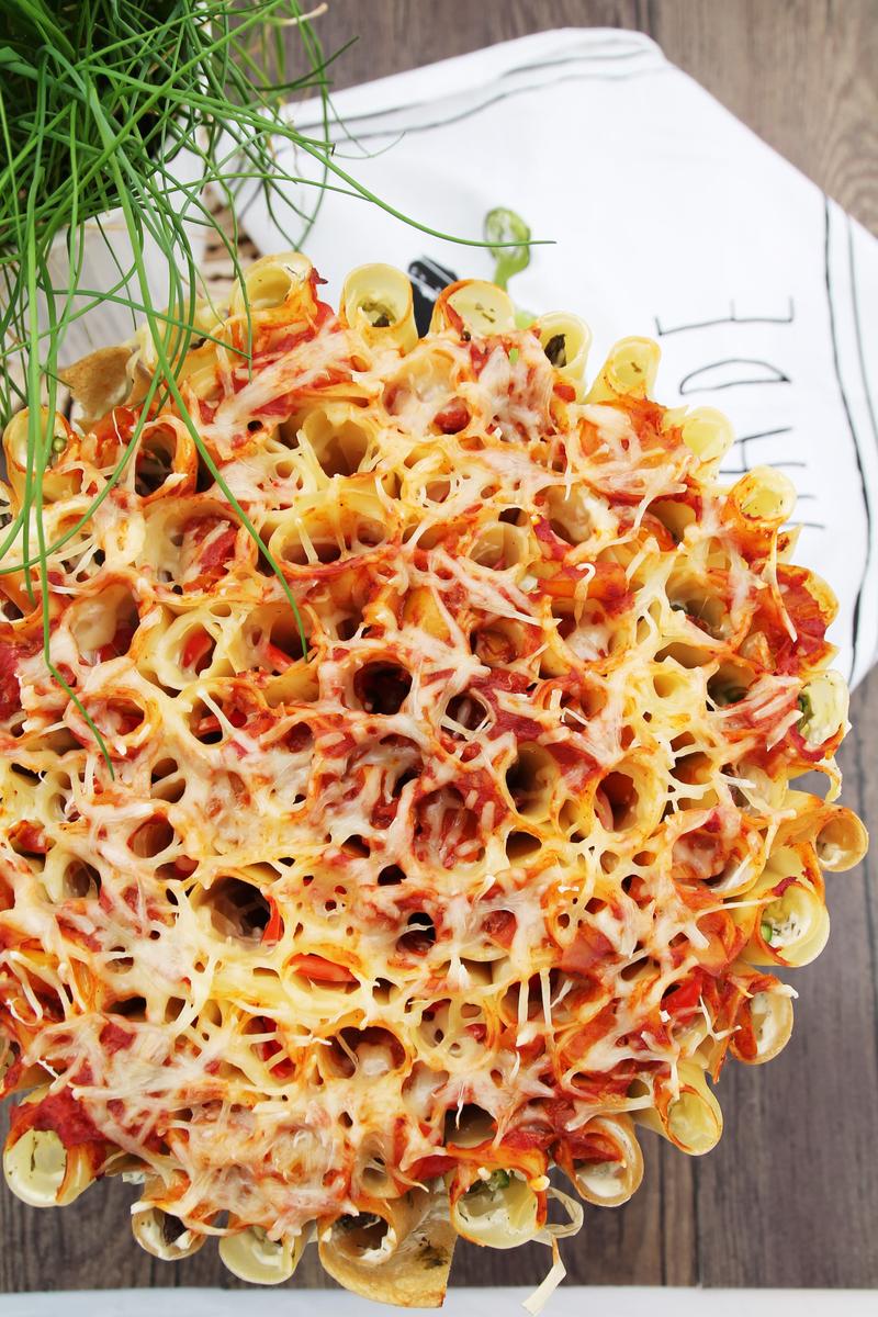 Rezeptbild: Cannelloni-Torte mit Frischkäse