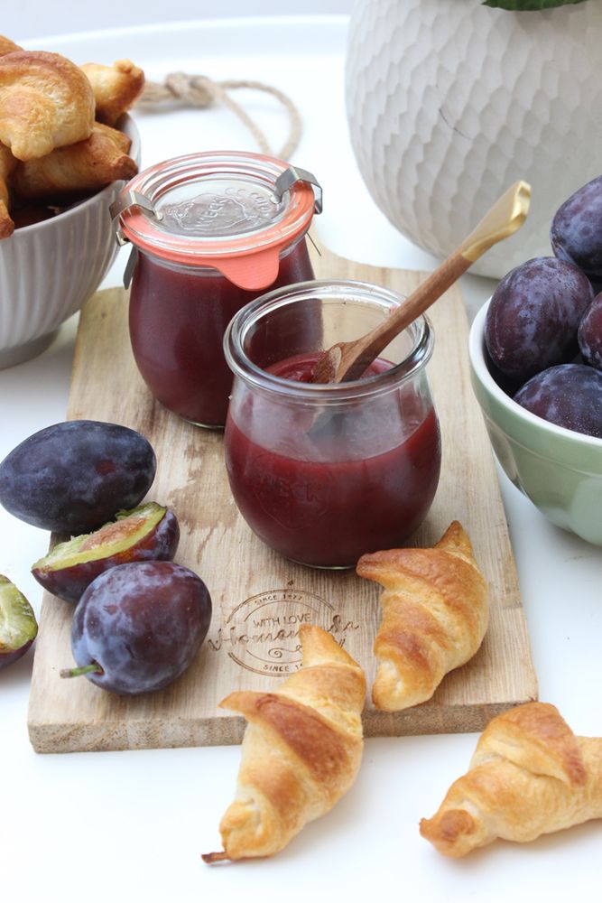 Rezeptbild: Zwetschgenmarmelade mit braunen Zucker und Zuckerfrei
