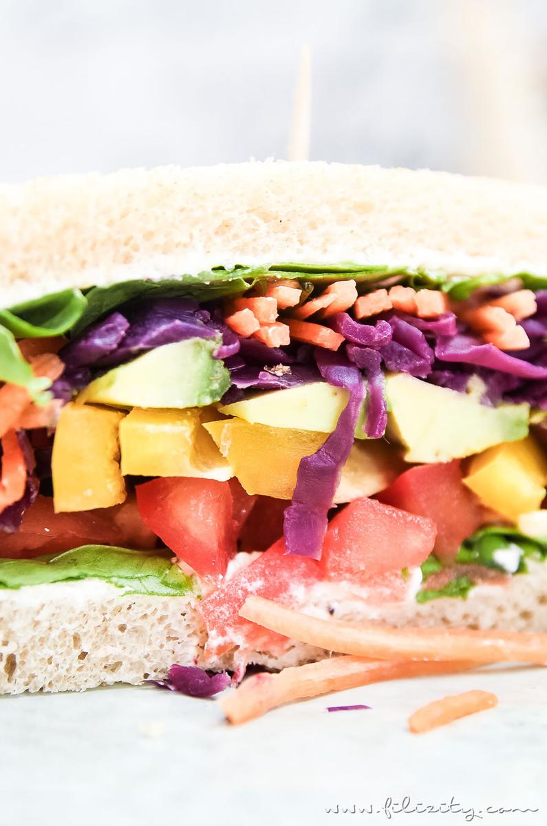 Rezeptbild: Regenbogen-Sandwich