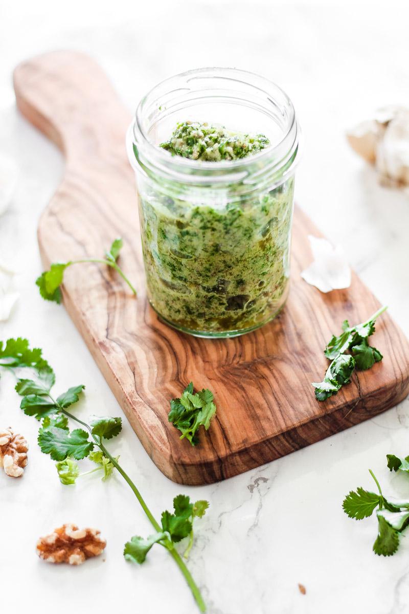 Rezeptbild: Würziges Koriander Pesto