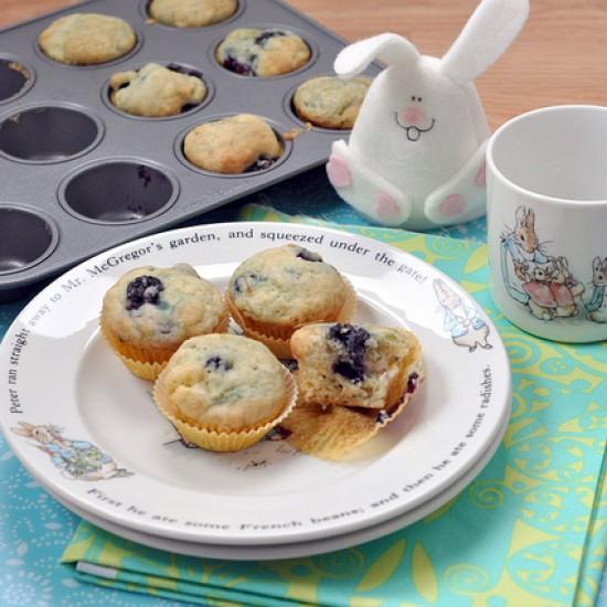 Rezeptbild: Blaubeer-Zitronen-Muffins