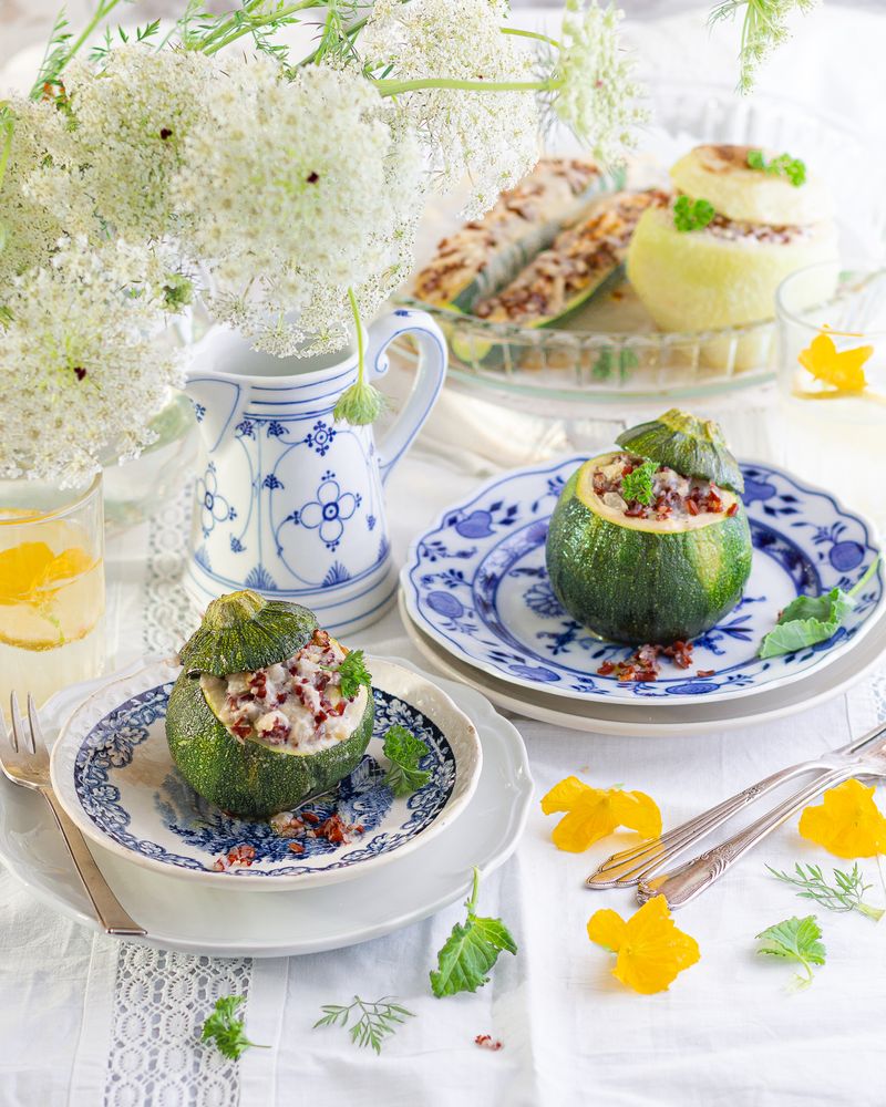Rezeptbild: Gefüllte Kugelzucchini