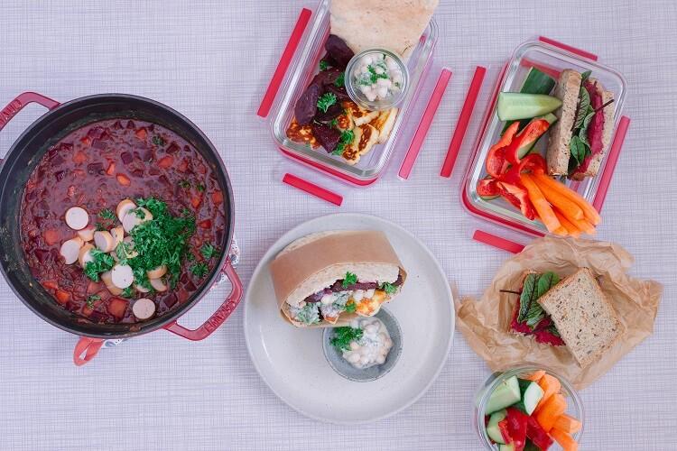 Rezeptbild: Meal Prep mit Rote Bete - 6 Rezepte
